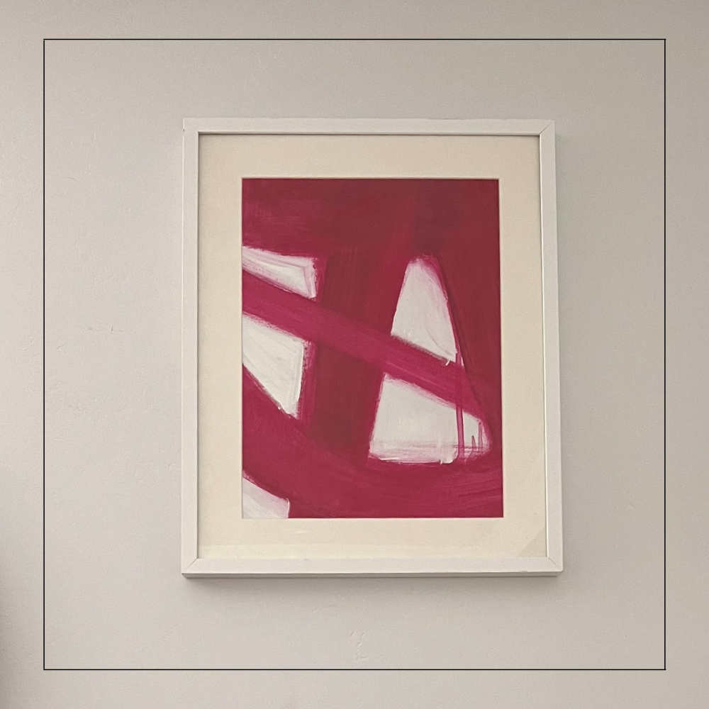 Pink Expression Framed Art