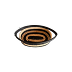 Striped Bread Basket with Handles