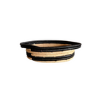 Striped Bread Basket with Handles