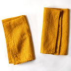 Mustard Linen Napkin Set