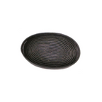 Black Raffia Bread Basket with Handles