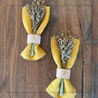 Mustard Linen Napkin Set