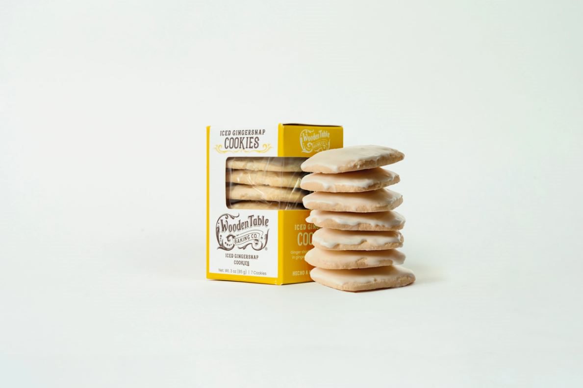 Iced Gingersnap Cookies