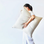 Cozy Oatmeal Linen Pillow