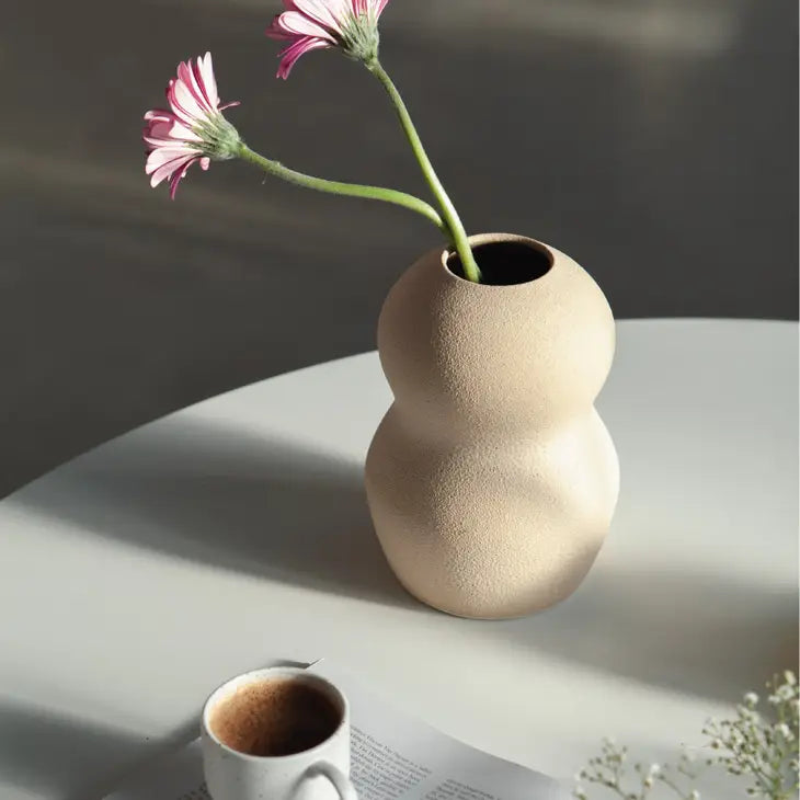 Palus Glazed Sand Vase - Handmade - Ceramic